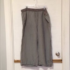 Grey linen pants